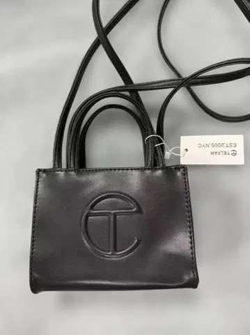 Telfar 블랙 숄더백 소형