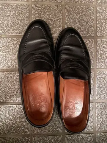 버윅 블랙 가죽 로퍼