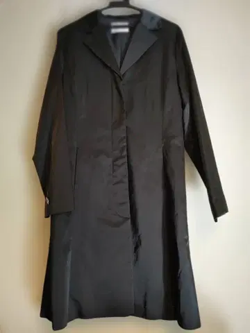 PEYTON PLACE 심플 블랙 롱 코트