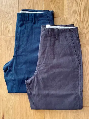 [ 2개 세트 ] UNIQLO U 유니클로 유 치노 팬츠 워크 팬츠