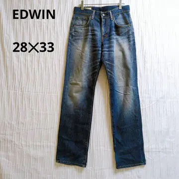 에드윈 503 스트레이트 데님 청바지 28 33 페이드 가공