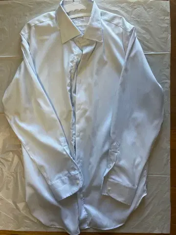 유니버설 랭귀지 긴팔 셔츠 46-88 헤링본 화이트 계열 빅 사이즈