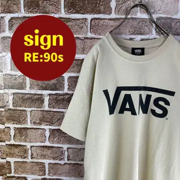 VANS 반스 빅 프린트 로고 디자인 T셔츠