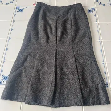 Bonappetit 그레이 울 혼방 플레어 스커트 사이즈 M 새상품급
