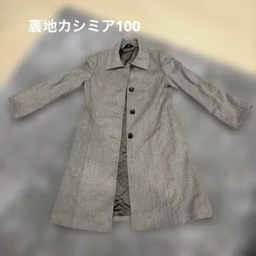 CRESCENDO MORE 헤링본 롱 코트