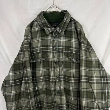 90s 00s hathaway 안감 플리스 플란넬 셔츠