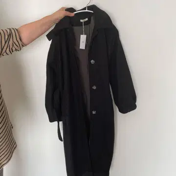 mystic 롱 코트 블랙