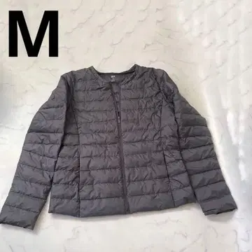 새상품급 유니클로 여성용 다운 자켓 울트라 라이트 다운 M 그레이