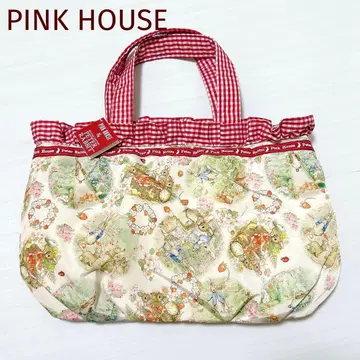 새상품 핑크하우스 피터 토끼 토트백 딸기 프릴