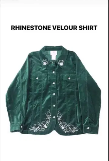 Sullen RHINESTONE VELOUR SHIRT