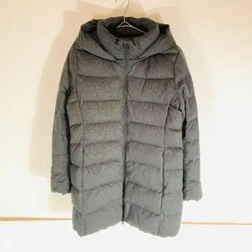 유니클로 후드 부착 다크 그레이 다운 자켓 L 사이즈