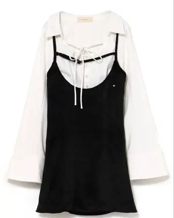 Betty velour mini dress Black andmary