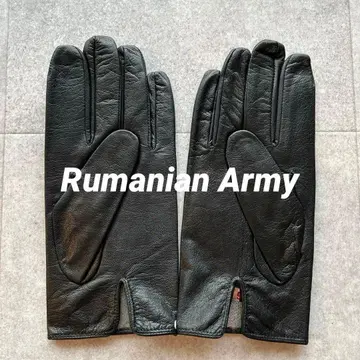 데드스탁 루마니아군 가죽 장갑 블랙 검정 천연 가죽 희귀 레어