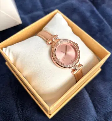 미사용 손목시계 여성용 로즈 골드 시계 아날로그 잡화
