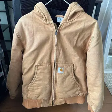 Carhartt 베이지 후드 부착 자켓 S