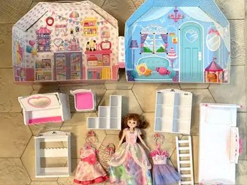 리카짱 하우스 세트 인형과 가구 포함