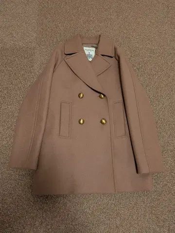 FRAMEWORK 베이지 더블 브레스트 코트