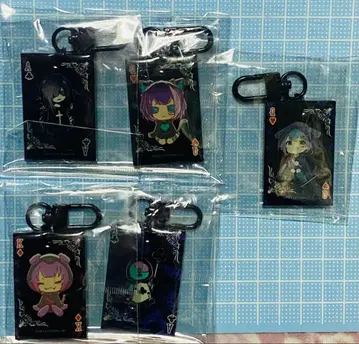 니어 클로징 카드놀이 키링 의인화 5개 세트