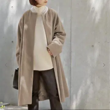 [ 새상품급 ] 저널 스탠다드 파인 멜톤 플레어 코트