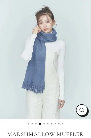 블루 파랑 머플러 미사용