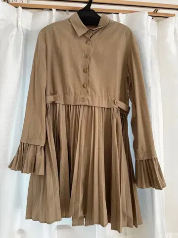 COCODEAL 플리츠 절개 셔츠 블라우스