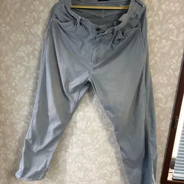 XLARGE 라이트 블루 스트레이트 청바지