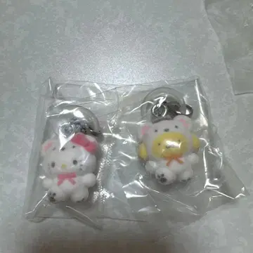 산리오 포근포근 스노우 메지루시 액세서리 헬로키티 폼폼푸딩