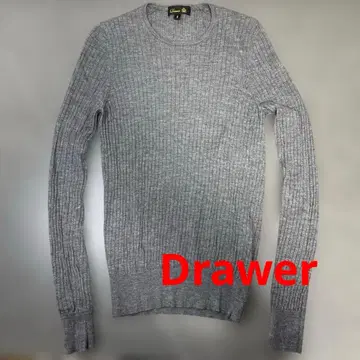 드로어 18G 캐시미어 실크 리브 니트 스웨터 2