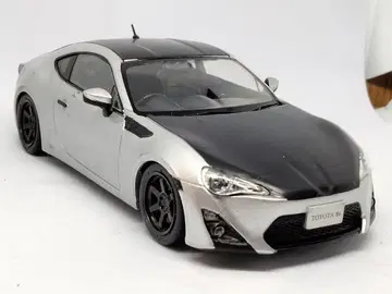 TOYOTA 86 컬러 샘플 1/30 미니카 실버/블랙