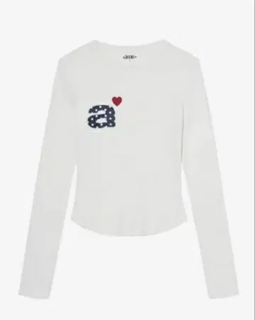 aeae 로고 화이트 긴팔 T셔츠