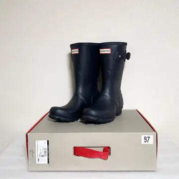 [ 새상품 ] HUNTER 장화 네이비 버클 포함 22cm