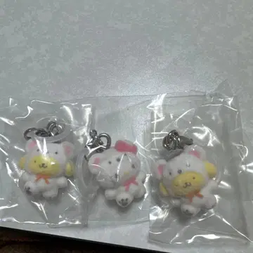 산리오 메지루시 액세서리 복슬복슬 스노우 헬로키티 폼폼푸딩
