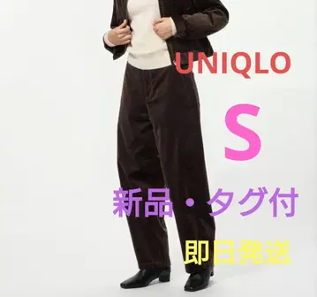 UNIQLO 코듀로이 커브 팬츠 s 사이즈 다크 브라운