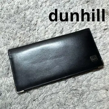dunhill 던힐 장지갑 가죽 블랙 천연 가죽