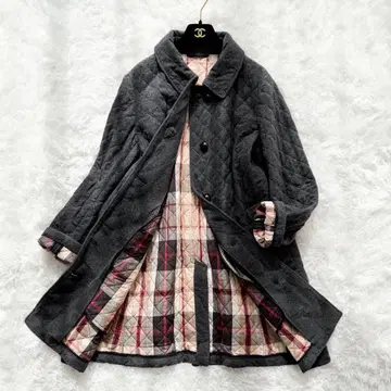 인기 매킨토시 런던 퀼팅 코트 그레이 하우스 체크 46