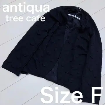 antiqua tree cafe 도트 무늬 도트 자켓 Size F