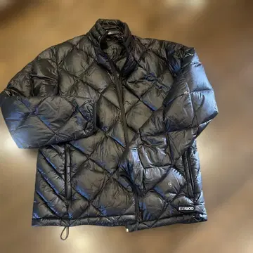 L 사이즈 EDDIE BAUER 블랙 퀼팅 다운 자켓