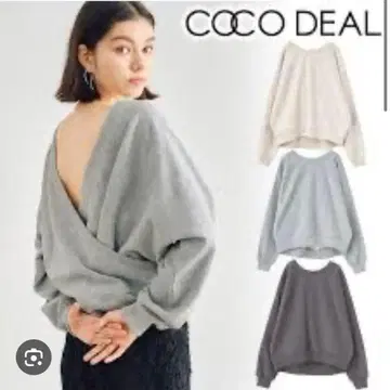 COCODEAL 백 카슈쿨 맨투맨 25ss