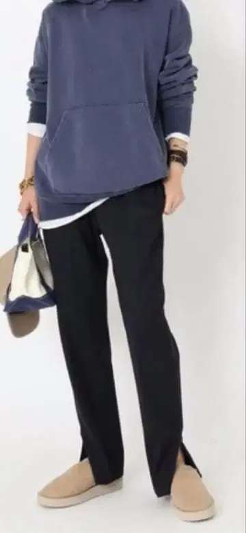 블랙 슬랙스 사이즈 38 두지엠 클라세