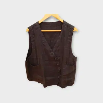 nest Robe 린넨 버튼 루즈 베스트