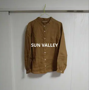 SUN VALLEY 린넨 스탠드 카라 셔츠