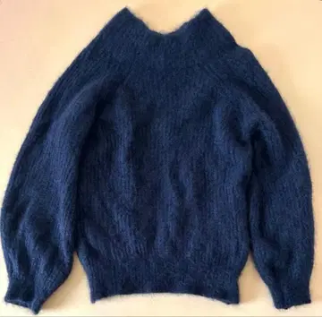 Spick and Span 퍼 믹스 보틀넥 니트 복슬복슬