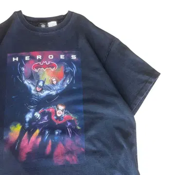 90s 배트맨 히어로즈 & 빌런즈 티셔츠 싱글 스티치 DC