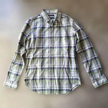 바나나리퍼블릭 남성용 버튼 다운 체크 셔츠 S