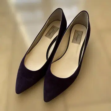 퍼플 스웨이드 스틸레토 펌프스