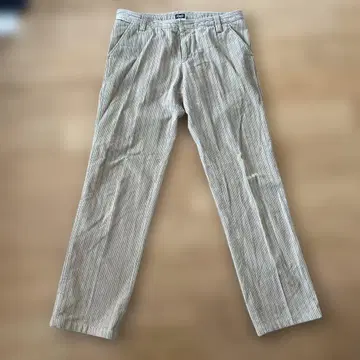 D&G 남성용 코듀로이 브라운 팬츠 스트레이트 와이드 베이지