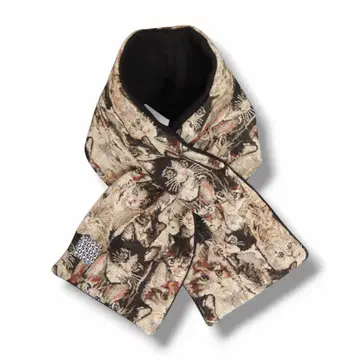 SSD 고양이 패턴 고블랑 직조 티펫 머플러