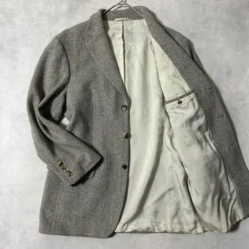 휴고보스 테일러드 자켓 트위드 헤링본 총 안감 싱글