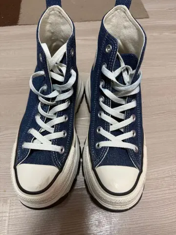 CONVERSE ALL STAR 데님 하이컷 통굽 스니커즈