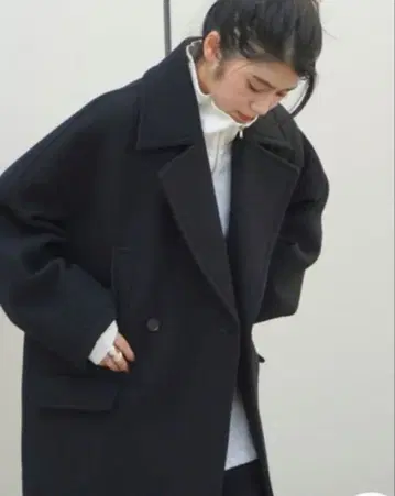 새상품급 APSTUDIO 본딩 코트 블랙 36 6.5만